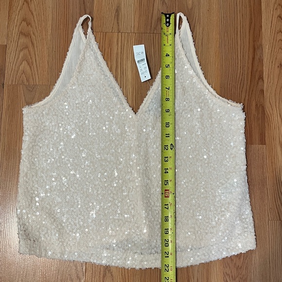 J. Crew Factory Cream Sequin Camisole - Picture 10 of 12
